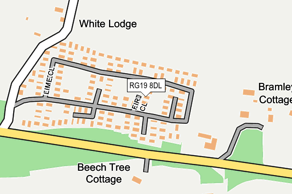 RG19 8DL map - OS OpenMap – Local (Ordnance Survey)