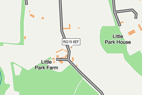 RG19 8EF map - OS OpenMap – Local (Ordnance Survey)