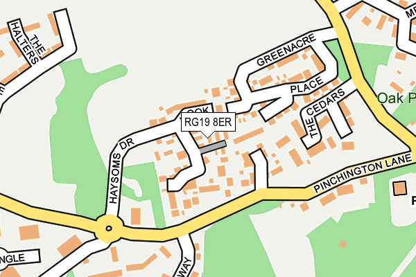 RG19 8ER map - OS OpenMap – Local (Ordnance Survey)