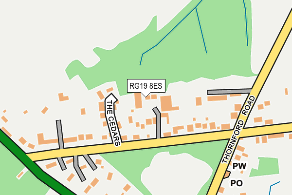 RG19 8ES map - OS OpenMap – Local (Ordnance Survey)