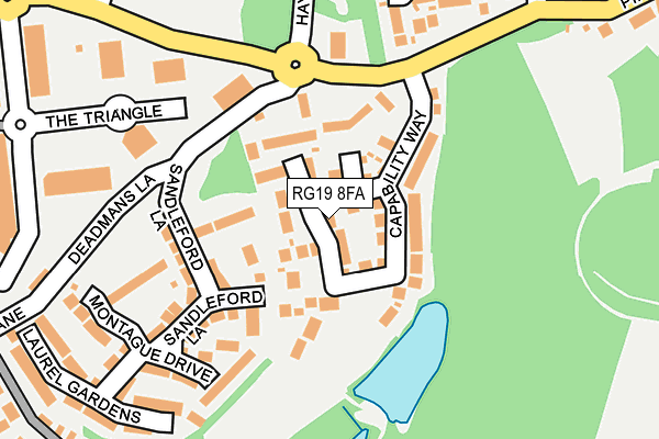 RG19 8FA map - OS OpenMap – Local (Ordnance Survey)