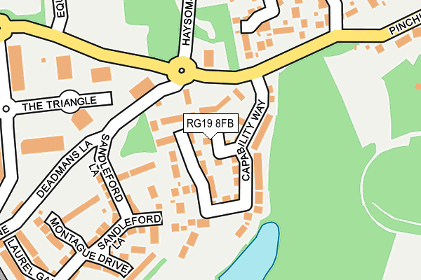 RG19 8FB map - OS OpenMap – Local (Ordnance Survey)