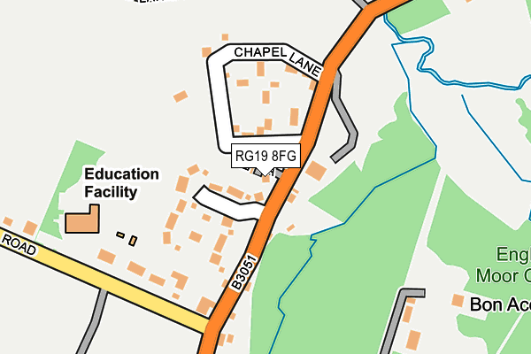 RG19 8FG map - OS OpenMap – Local (Ordnance Survey)