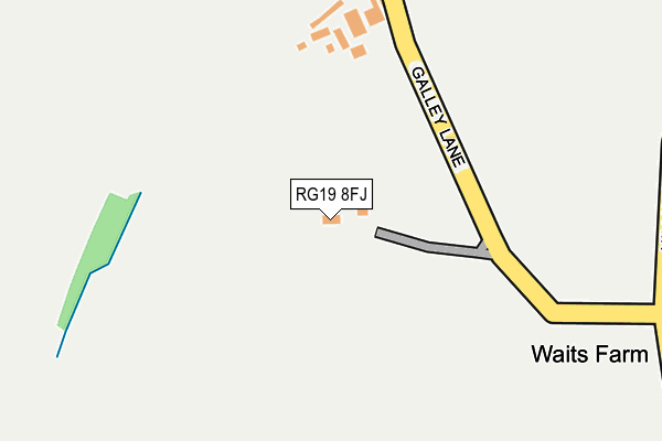 RG19 8FJ map - OS OpenMap – Local (Ordnance Survey)
