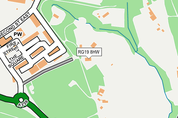 RG19 8HW map - OS OpenMap – Local (Ordnance Survey)