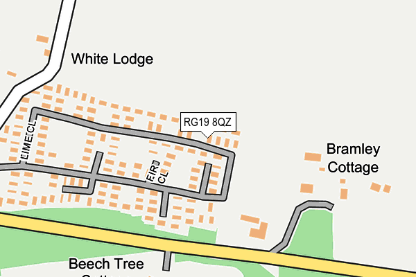 RG19 8QZ map - OS OpenMap – Local (Ordnance Survey)