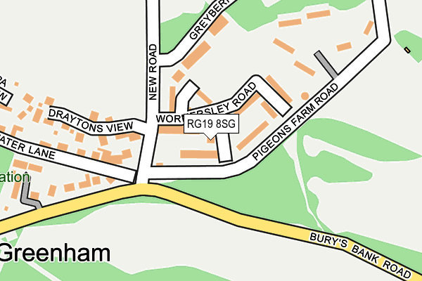 RG19 8SG map - OS OpenMap – Local (Ordnance Survey)