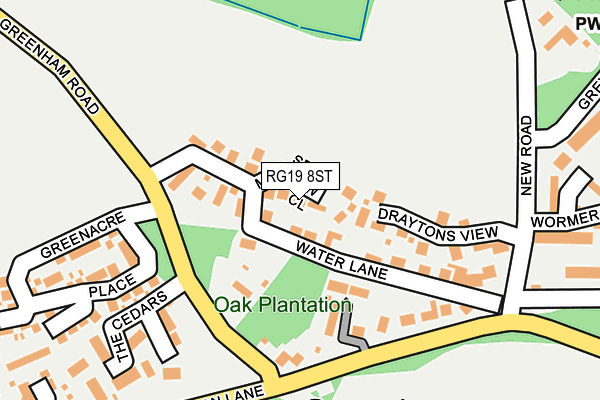 RG19 8ST map - OS OpenMap – Local (Ordnance Survey)
