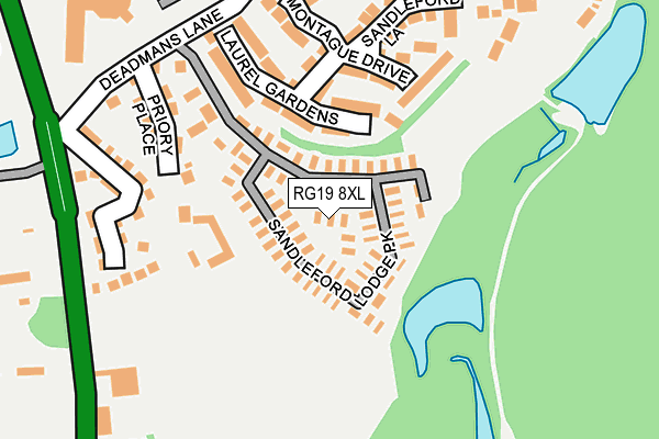 RG19 8XL map - OS OpenMap – Local (Ordnance Survey)
