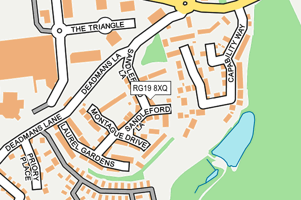RG19 8XQ map - OS OpenMap – Local (Ordnance Survey)