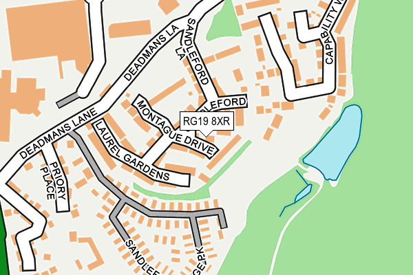 RG19 8XR map - OS OpenMap – Local (Ordnance Survey)