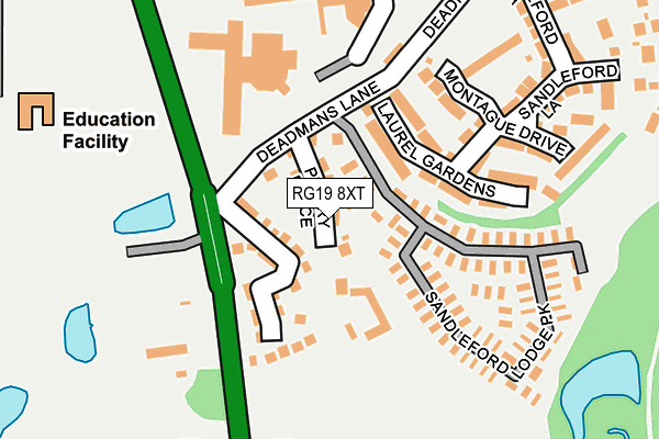 RG19 8XT map - OS OpenMap – Local (Ordnance Survey)