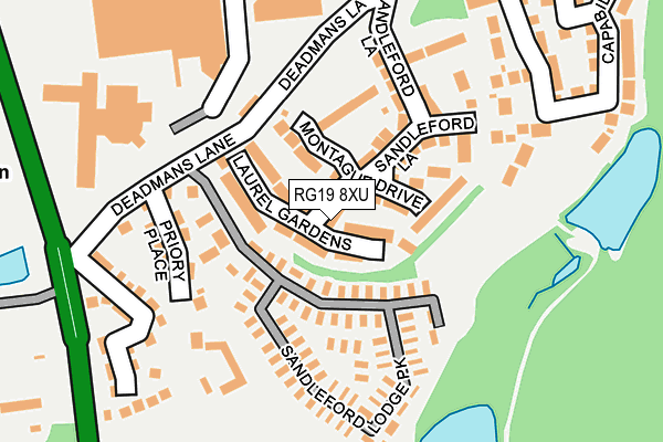 RG19 8XU map - OS OpenMap – Local (Ordnance Survey)