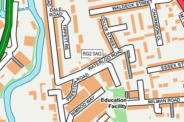 RG2 0AG map - OS OpenMap – Local (Ordnance Survey)