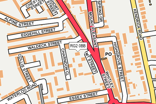 RG2 0BB map - OS OpenMap – Local (Ordnance Survey)