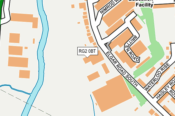 RG2 0BT map - OS OpenMap – Local (Ordnance Survey)