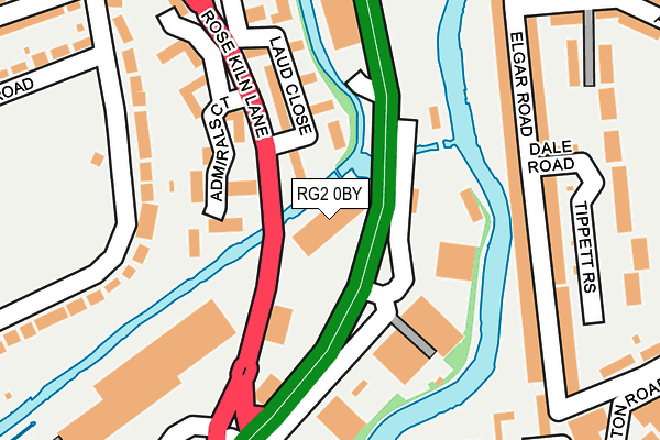 RG2 0BY map - OS OpenMap – Local (Ordnance Survey)