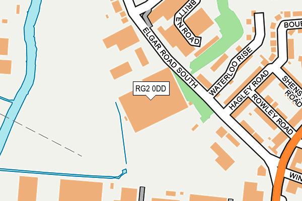 RG2 0DD map - OS OpenMap – Local (Ordnance Survey)