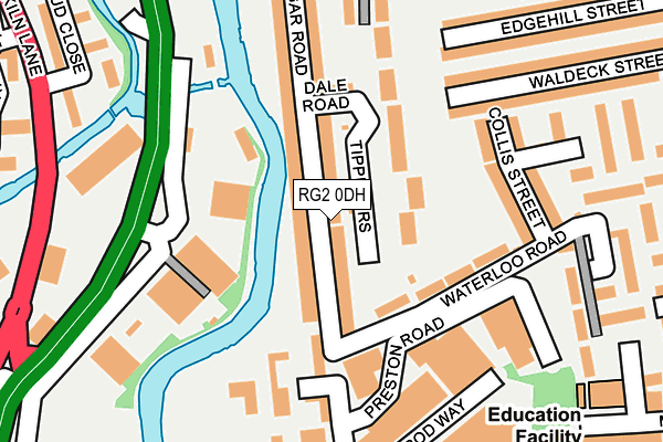 RG2 0DH map - OS OpenMap – Local (Ordnance Survey)