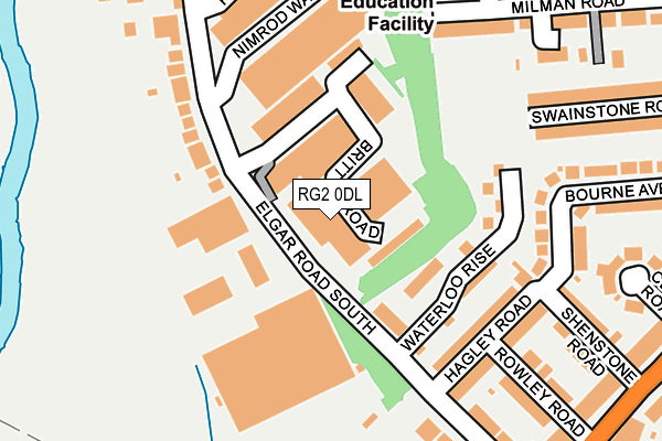 RG2 0DL map - OS OpenMap – Local (Ordnance Survey)