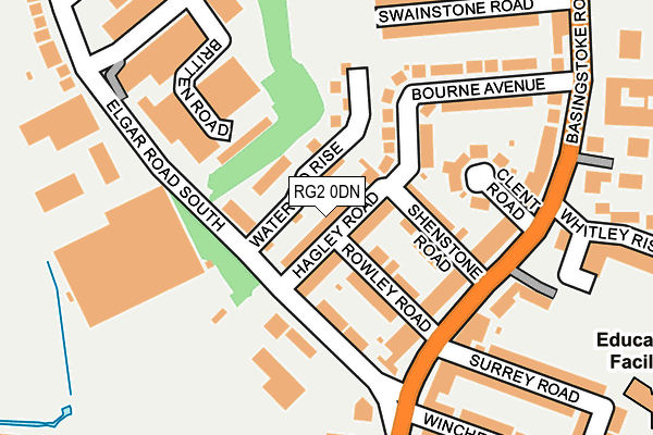 RG2 0DN map - OS OpenMap – Local (Ordnance Survey)