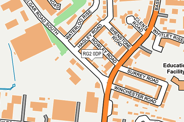 RG2 0DP map - OS OpenMap – Local (Ordnance Survey)