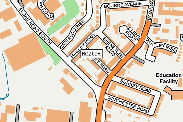 RG2 0DR map - OS OpenMap – Local (Ordnance Survey)