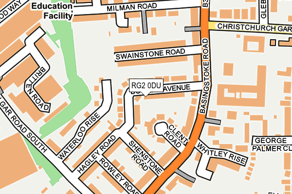 RG2 0DU map - OS OpenMap – Local (Ordnance Survey)