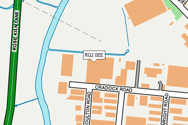 RG2 0EE map - OS OpenMap – Local (Ordnance Survey)