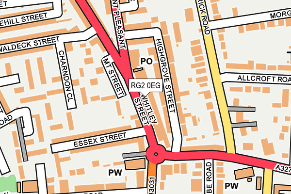 RG2 0EG map - OS OpenMap – Local (Ordnance Survey)