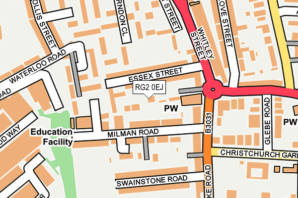 RG2 0EJ map - OS OpenMap – Local (Ordnance Survey)