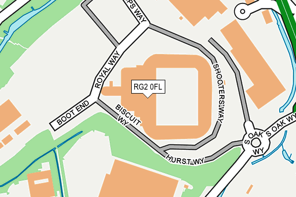 RG2 0FL map - OS OpenMap – Local (Ordnance Survey)