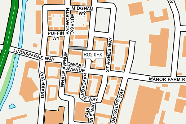 RG2 0FX map - OS OpenMap – Local (Ordnance Survey)