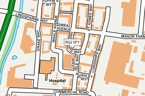 RG2 0FY map - OS OpenMap – Local (Ordnance Survey)