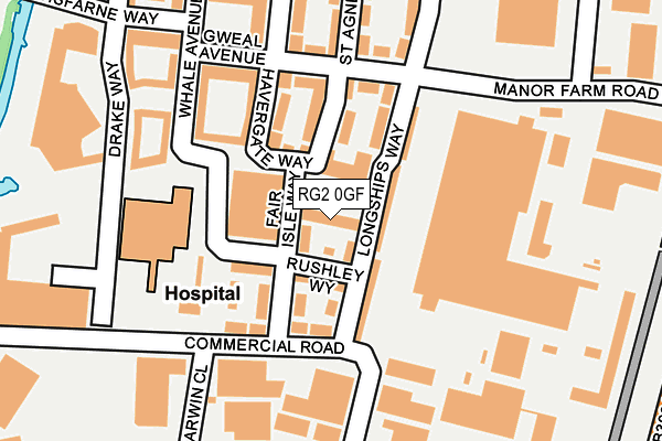 RG2 0GF map - OS OpenMap – Local (Ordnance Survey)