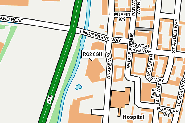 RG2 0GH map - OS OpenMap – Local (Ordnance Survey)