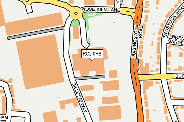 RG2 0HB map - OS OpenMap – Local (Ordnance Survey)