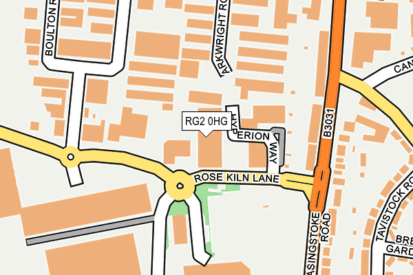 RG2 0HG map - OS OpenMap – Local (Ordnance Survey)