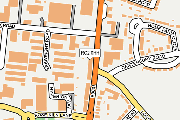RG2 0HH map - OS OpenMap – Local (Ordnance Survey)