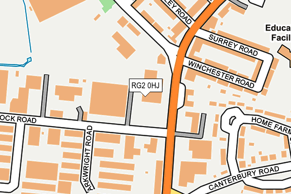 RG2 0HJ map - OS OpenMap – Local (Ordnance Survey)