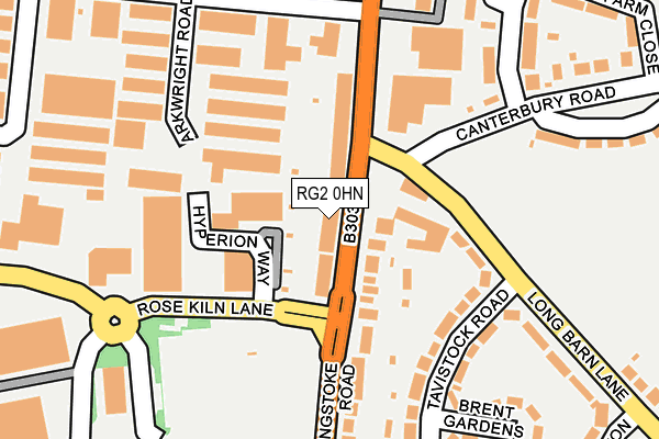 RG2 0HN map - OS OpenMap – Local (Ordnance Survey)