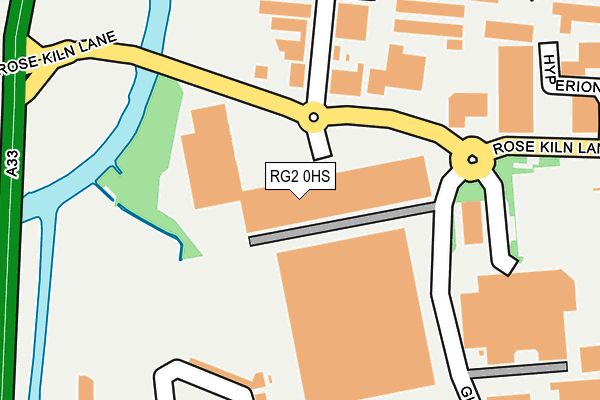 RG2 0HS map - OS OpenMap – Local (Ordnance Survey)
