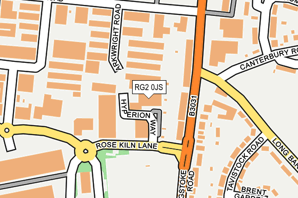 RG2 0JS map - OS OpenMap – Local (Ordnance Survey)