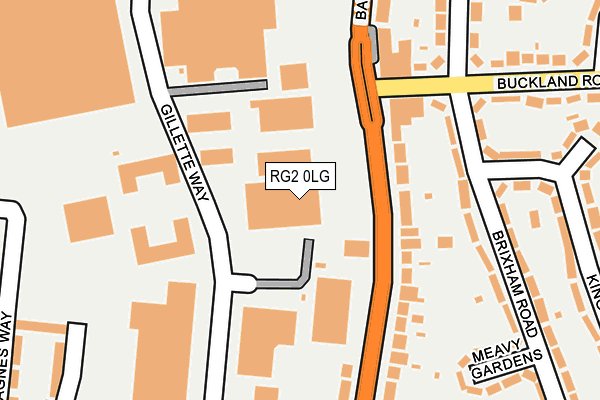 RG2 0LG map - OS OpenMap – Local (Ordnance Survey)