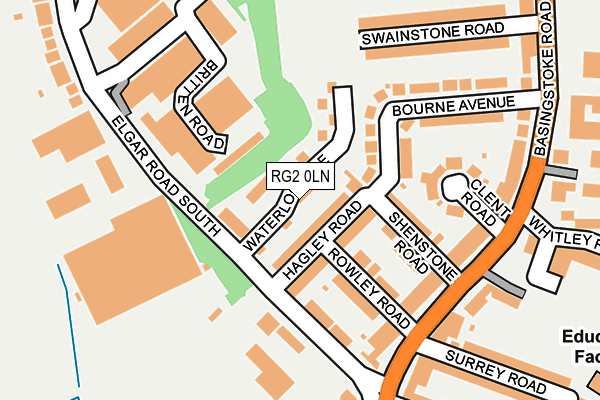 RG2 0LN map - OS OpenMap – Local (Ordnance Survey)