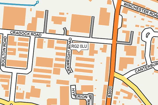 RG2 0LU map - OS OpenMap – Local (Ordnance Survey)