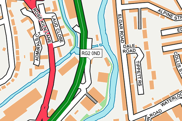 RG2 0ND map - OS OpenMap – Local (Ordnance Survey)