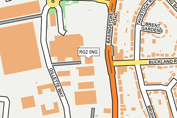 RG2 0NG map - OS OpenMap – Local (Ordnance Survey)