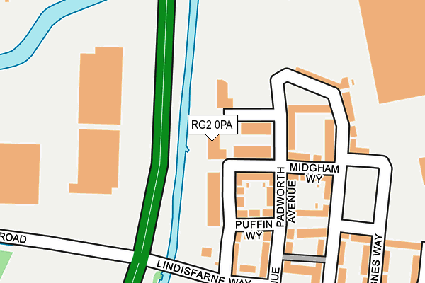 RG2 0PA map - OS OpenMap – Local (Ordnance Survey)