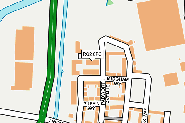 RG2 0PQ map - OS OpenMap – Local (Ordnance Survey)